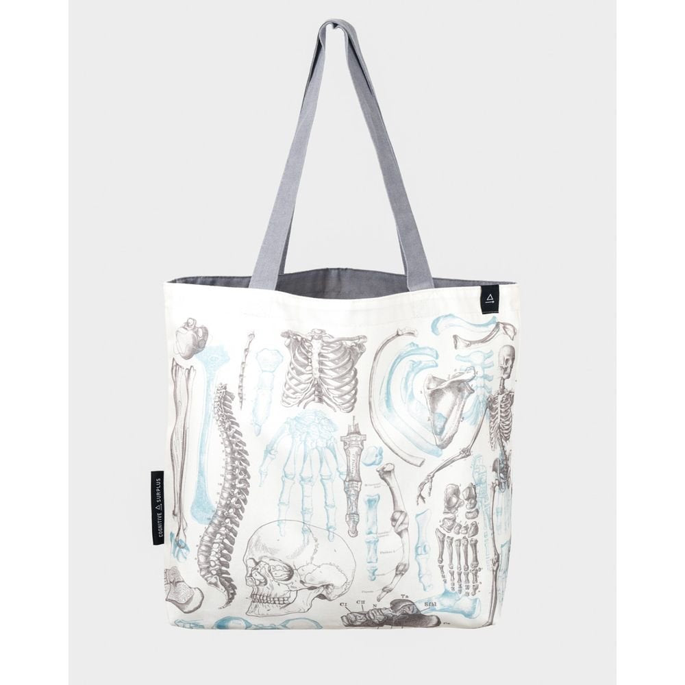 BOLSA TELA DE LA COMPRA ESQUELETO REVERSIBLE