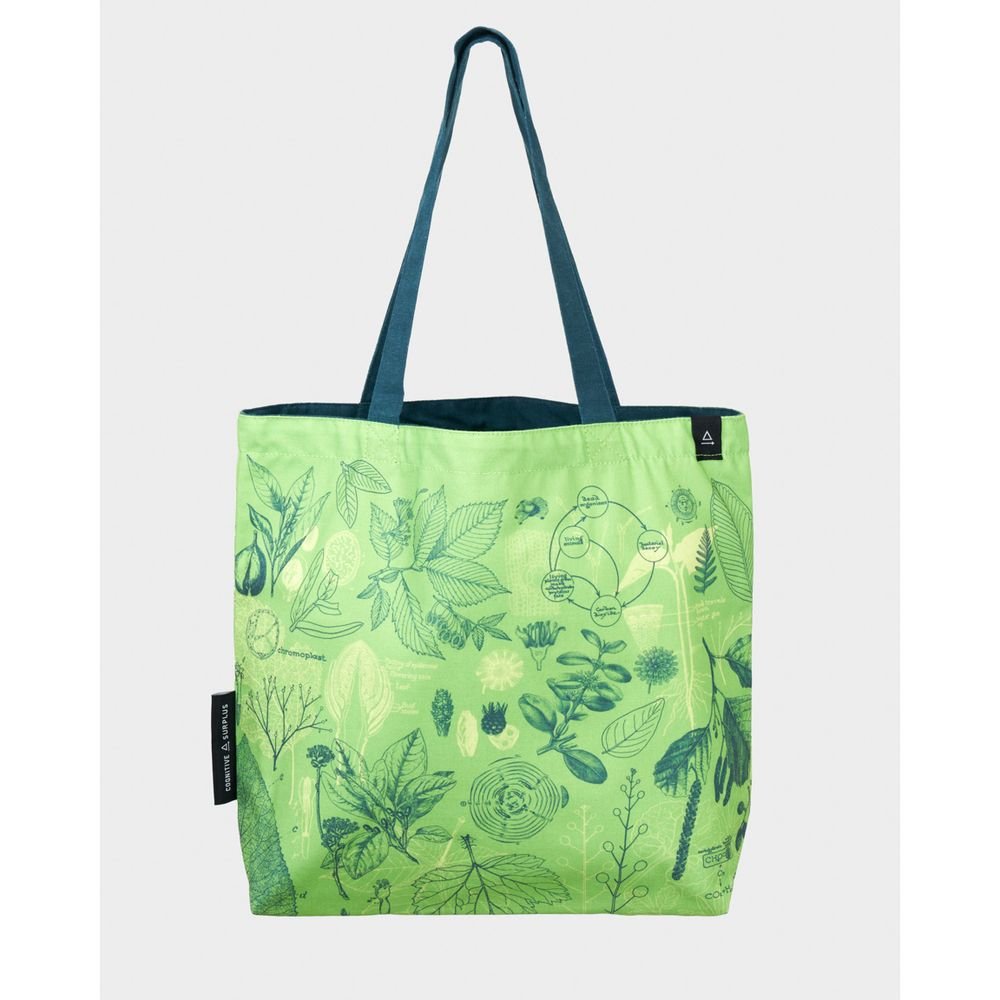 BOLSA TELA DE LA COMPRA BOTANICA REVERSIBLE
