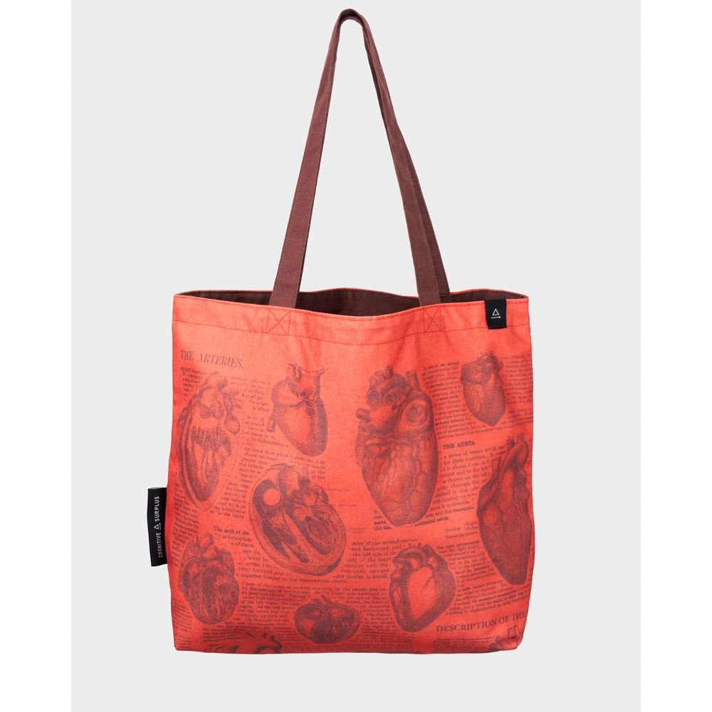 BOLSA TELA DE LA COMPRA CORAZON REVERSIBLE