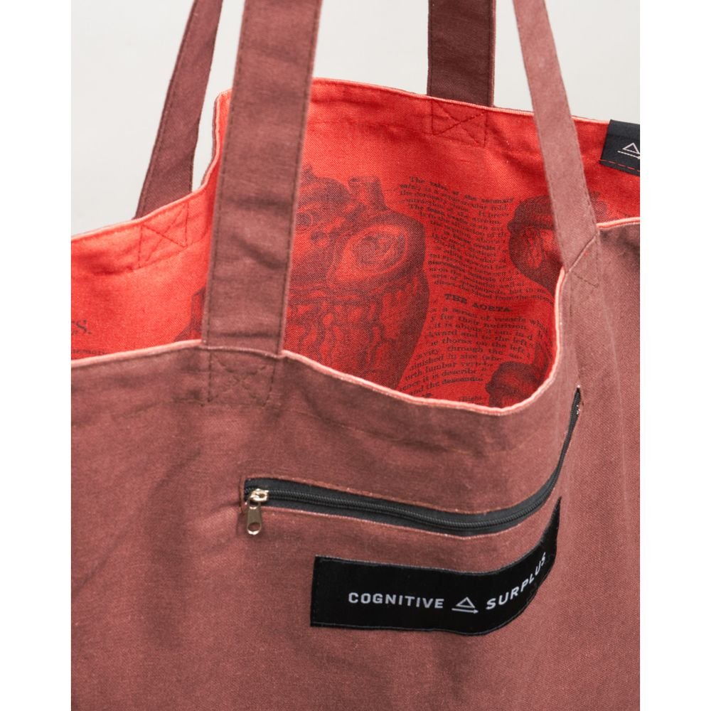 BOLSA TELA DE LA COMPRA CORAZON REVERSIBLE